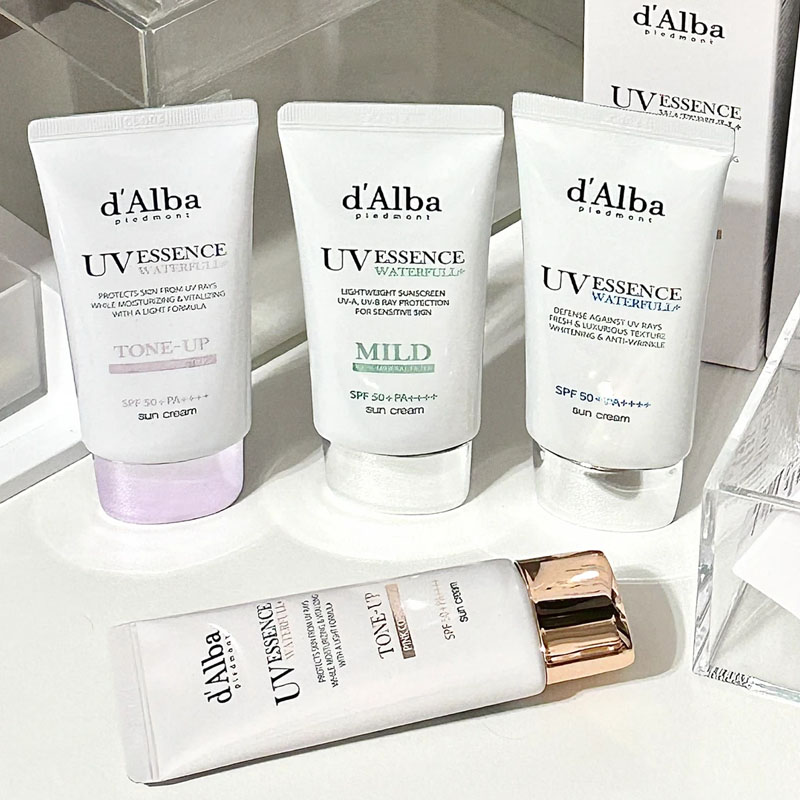 D'Alba UV Essence Waterfull Su - Luxury Skincare Brands reseña y precio
